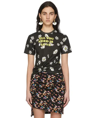 rabanne SSENSE 限定 Capsule Daisy プリント T シャツ - サムネイル1