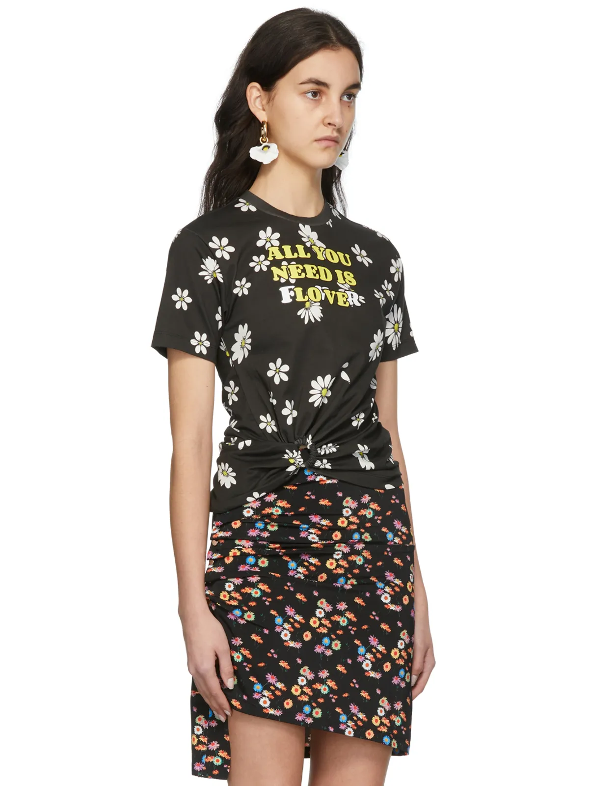 rabanne SSENSE 限定 Capsule Daisy プリント T シャツ - 画像2