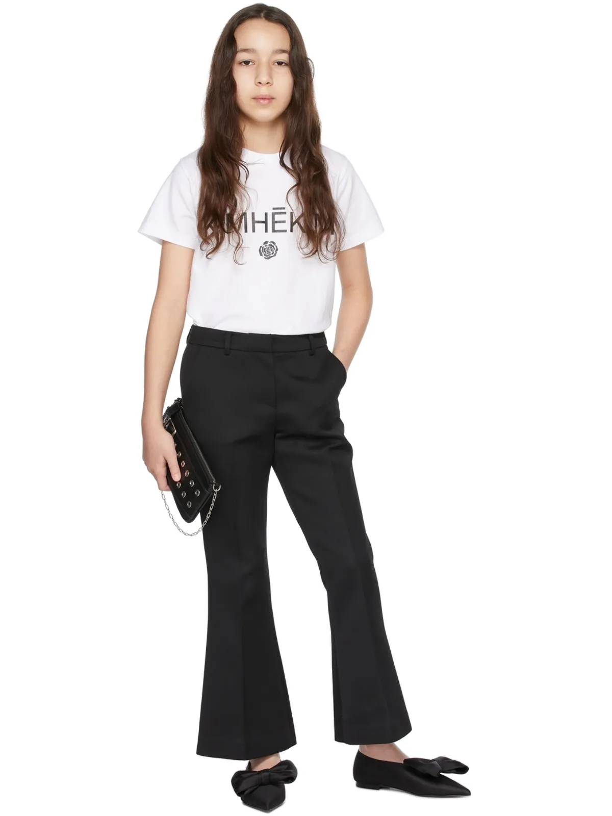 KIMHĒKIM キッズ｜ Rose ロゴ Tシャツ - 画像1