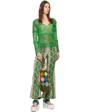 Anna Sui Paradisiac Combo Mesh Tシャツ - サムネイル4