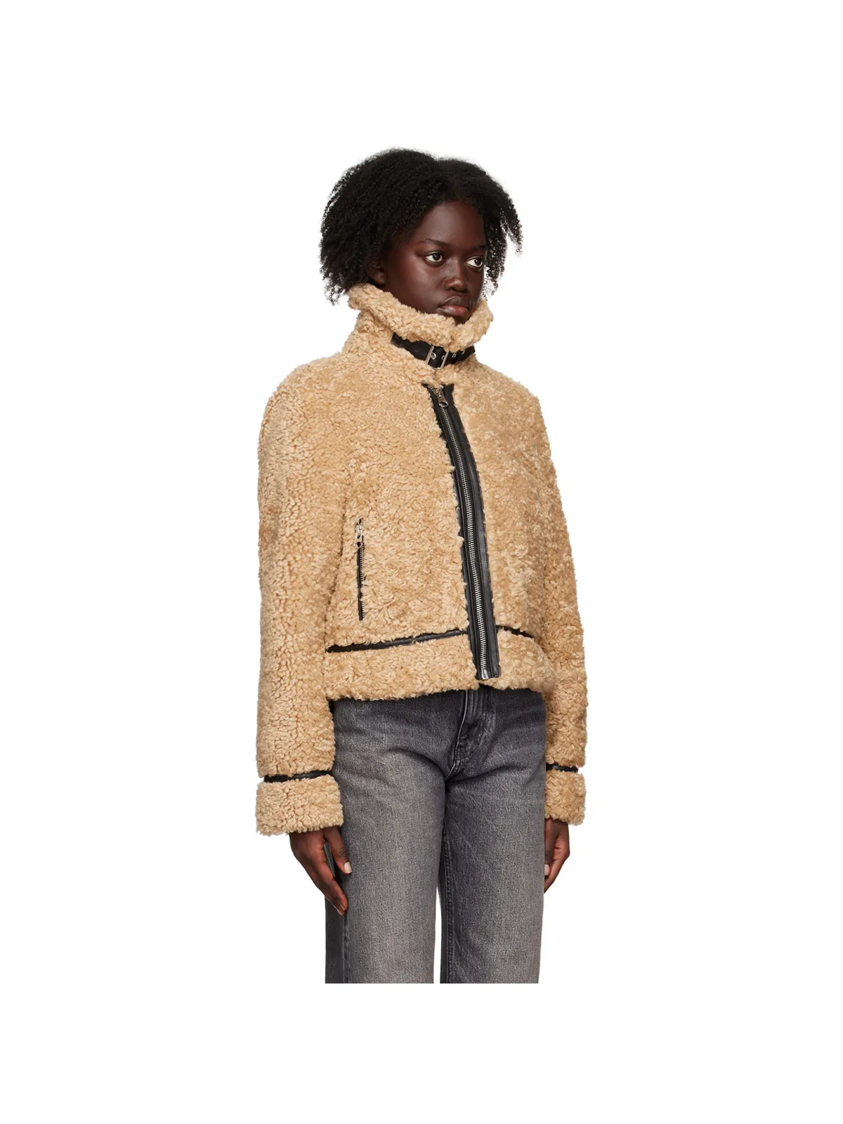 Stand Studio Audrey フェイクファー ジャケット - 画像2