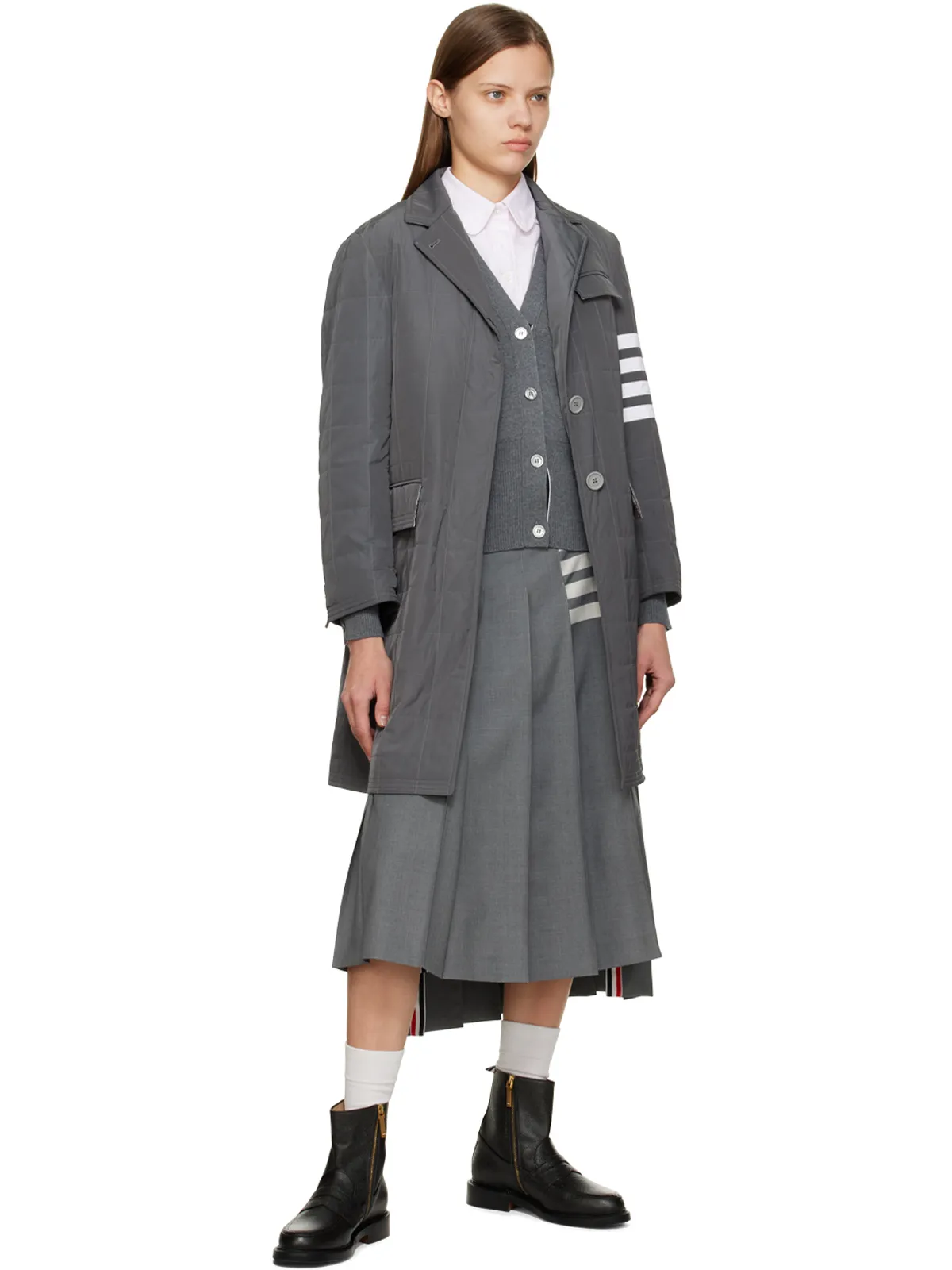 Thom Browne ダウン チェスターフィールドコート - 画像4