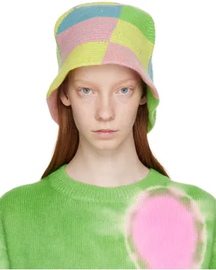 The Elder Statesman Toy Checker バケットハット - サムネイル1