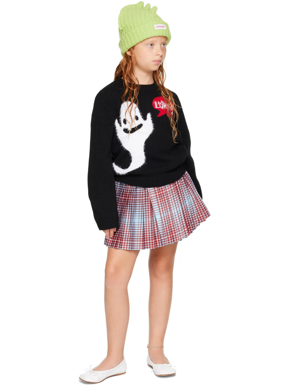 Charles Jeffrey LOVERBOY キッズ｜SSENSE限定 キルトスカート - 画像4