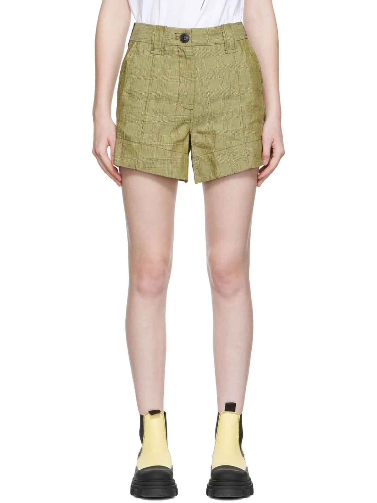 Ganni リネン ショートパンツ - 画像1
