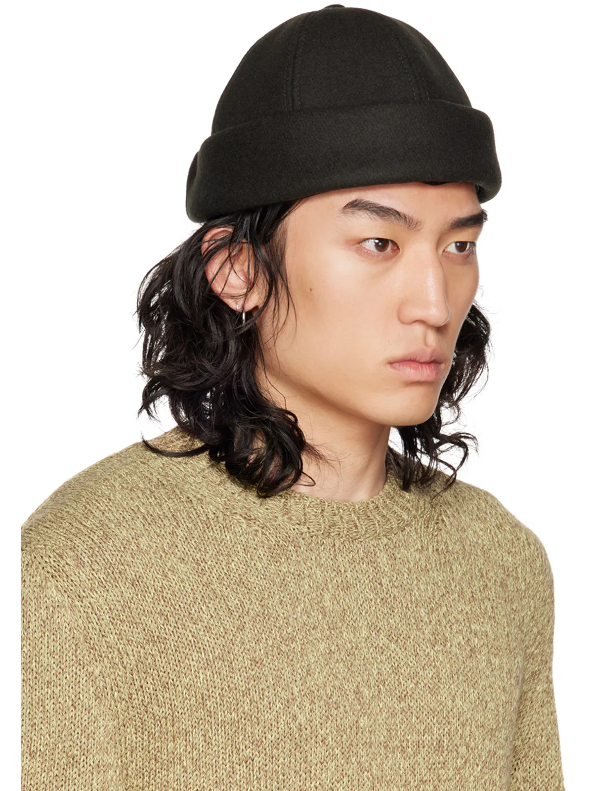 Jil Sander ロールドブリム ビーニー - 画像2