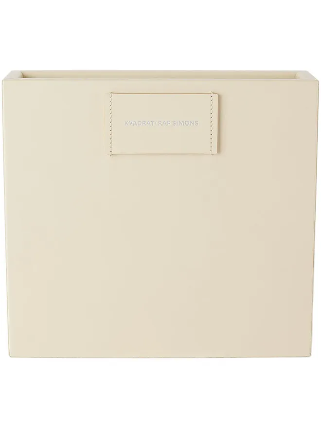 Kvadrat/Raf Simons Kvadrat/Raf Simons オフホワイト ラージ レザー 収納ボックスの商品画像