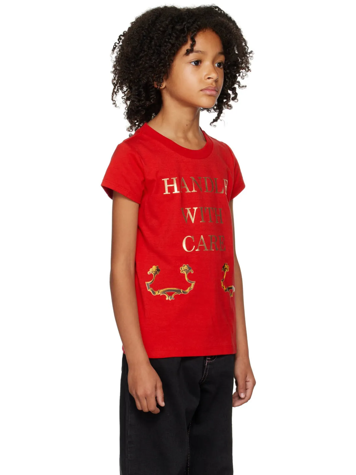Moschino キッズ｜ Handle With Care Tシャツ - 画像2