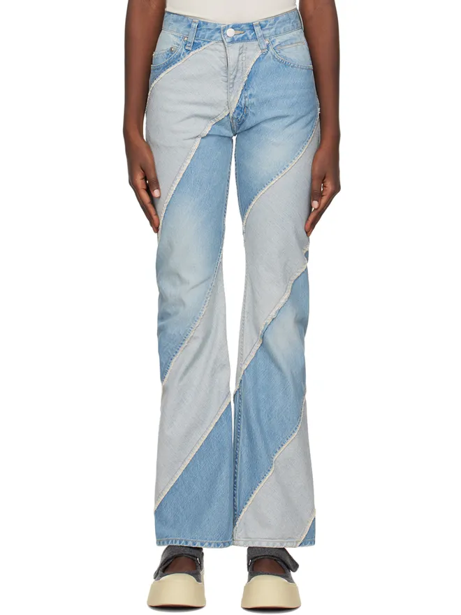 PERVERZE PERVERZE SSENSE限定 ナノミスト Denim-Bias Line ジーンズの商品画像