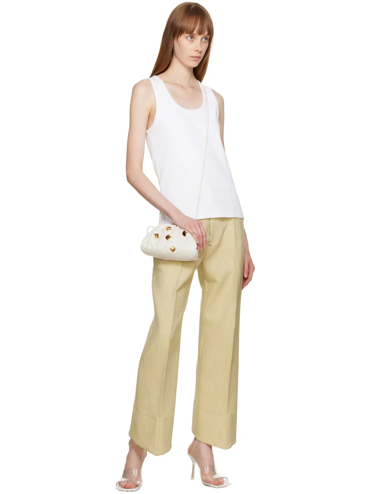 Bottega Veneta カーブド トラウザーズ - 画像4