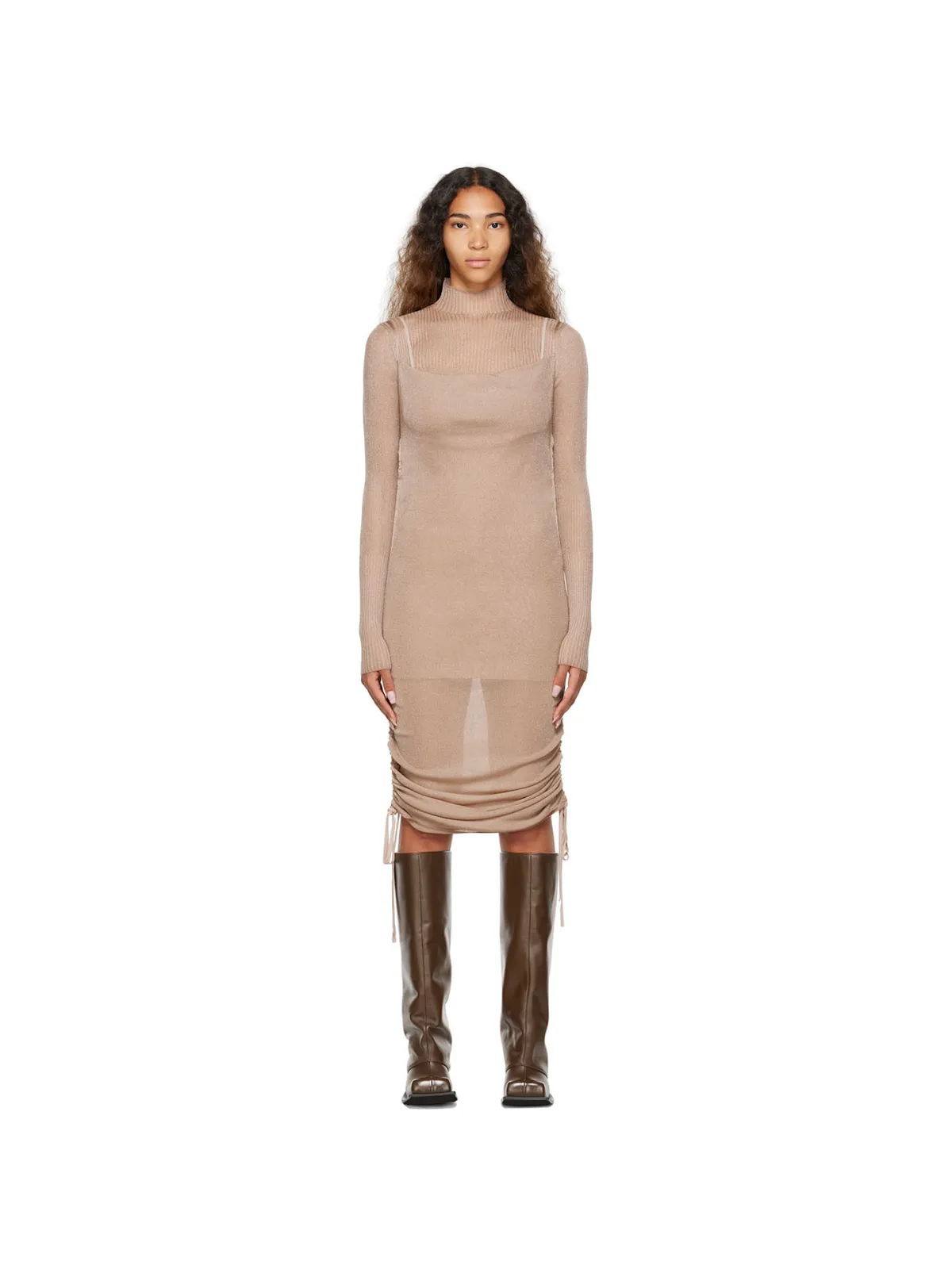 Dion Lee ドレープ ミニドレス - 画像1