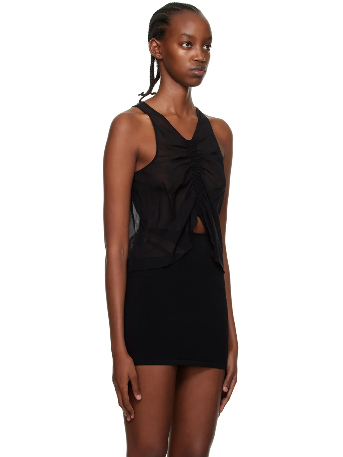 Dion Lee シャーリング タンクトップ - 画像2