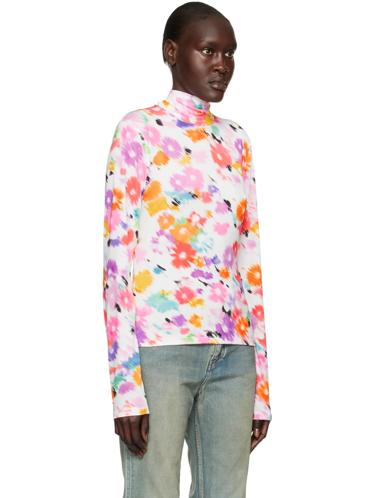 MSGM プリント タートルネック - 画像2