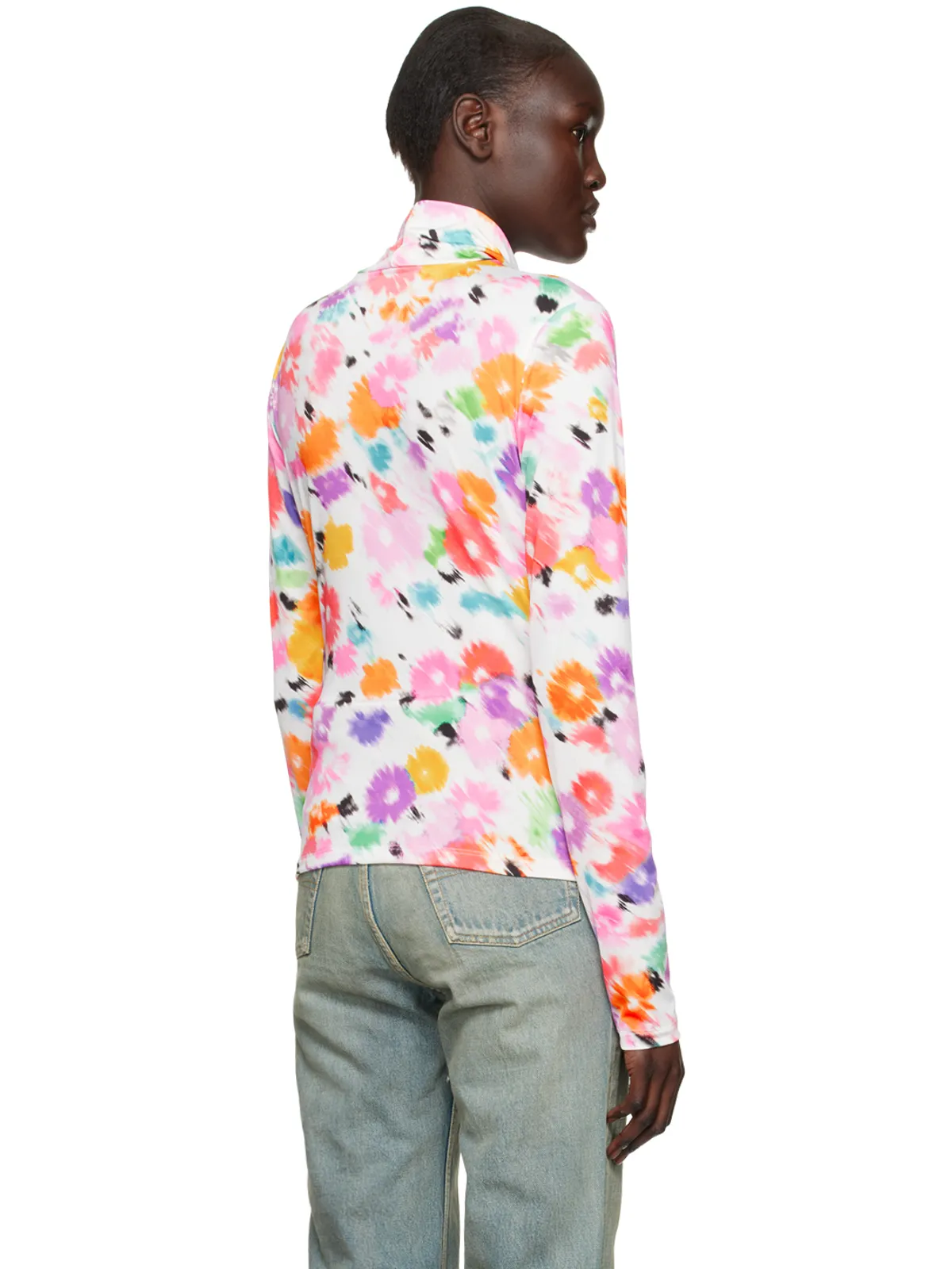 MSGM プリント タートルネック - 画像3