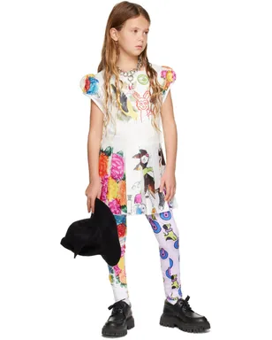 Chopova Lowena キッズ｜SSENSE限定 Bird & Floral ワンピース - サムネイル4