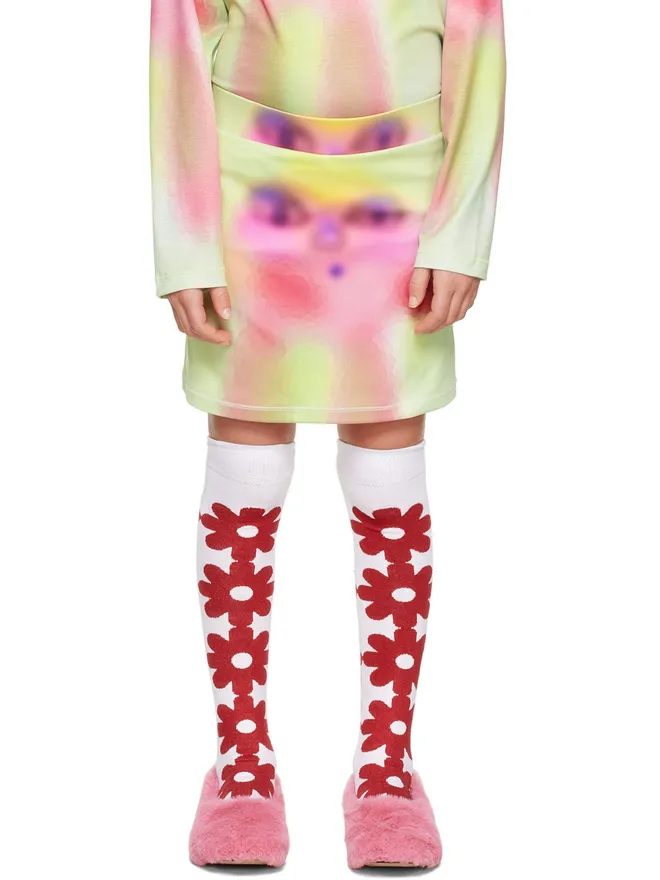 Chopova Lowena Chopova Lowena キッズ｜SSENSE限定 Spray Paint Alien スコートの商品画像