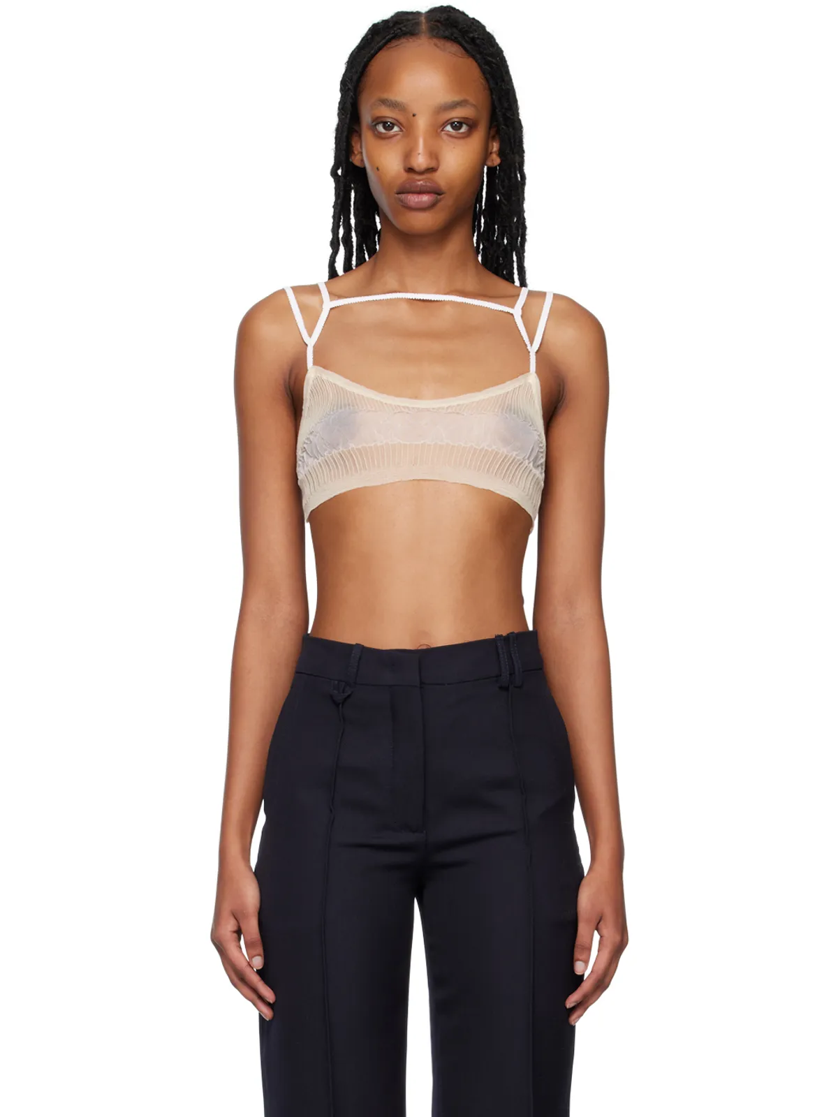 JACQUEMUS Le Papierコレクション ベージュ Le Bandeau Sognu ブラ - 画像1