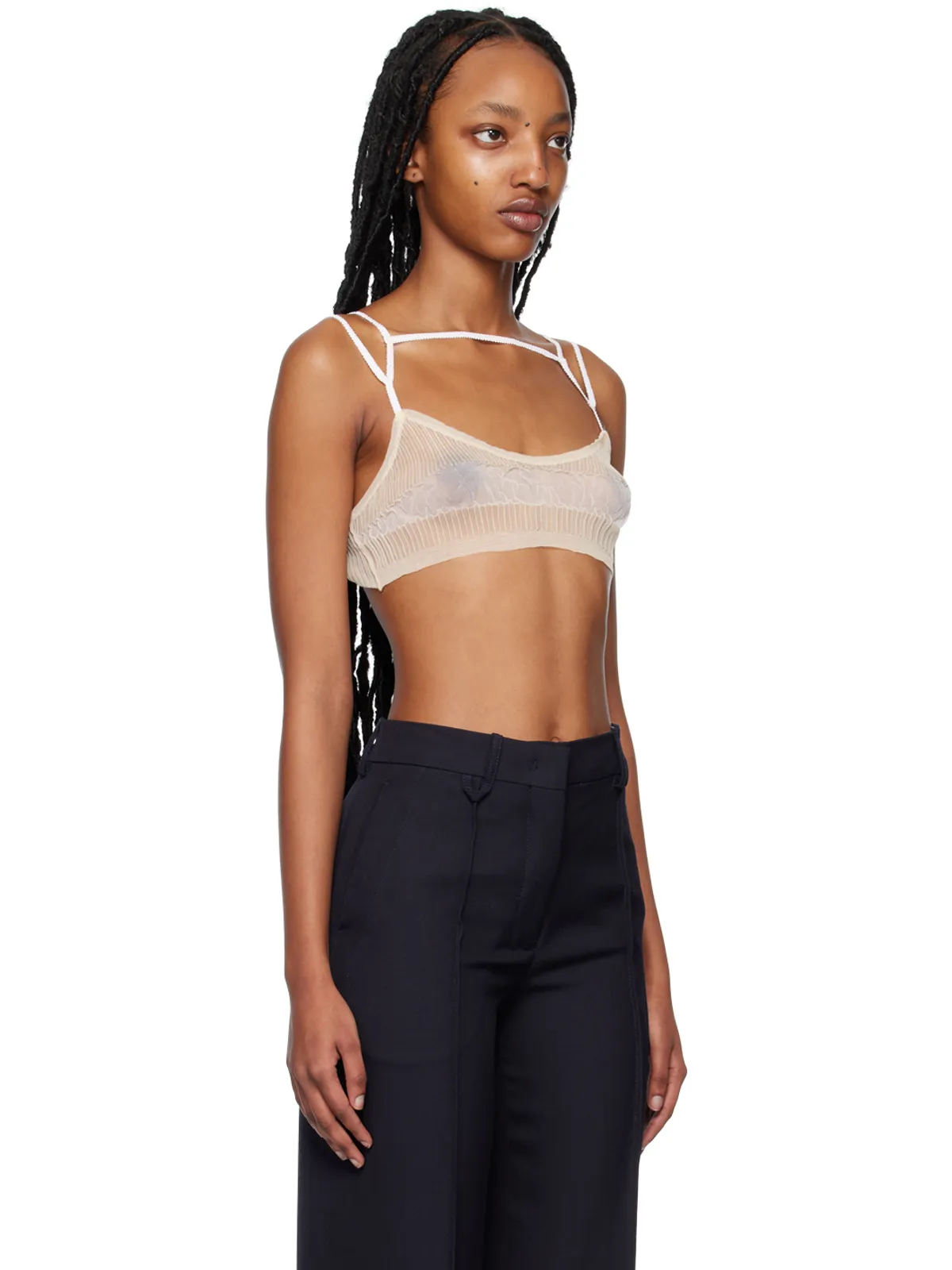 JACQUEMUS Le Papierコレクション ベージュ Le Bandeau Sognu ブラ - 画像2