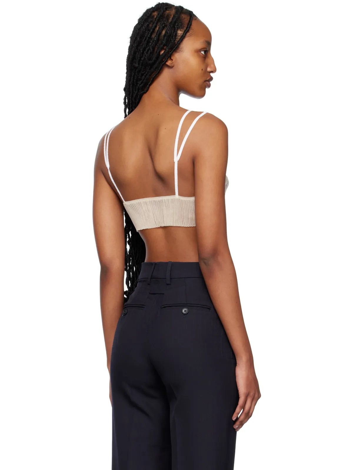 JACQUEMUS Le Papierコレクション ベージュ Le Bandeau Sognu ブラ - 画像3