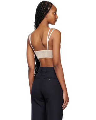 JACQUEMUS Le Papierコレクション ベージュ Le Bandeau Sognu ブラ - サムネイル3