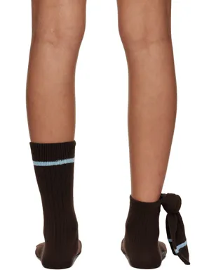 JACQUEMUS Le Papierコレクション ブラウン Les Chaussettes Noeud ソックス - サムネイル2