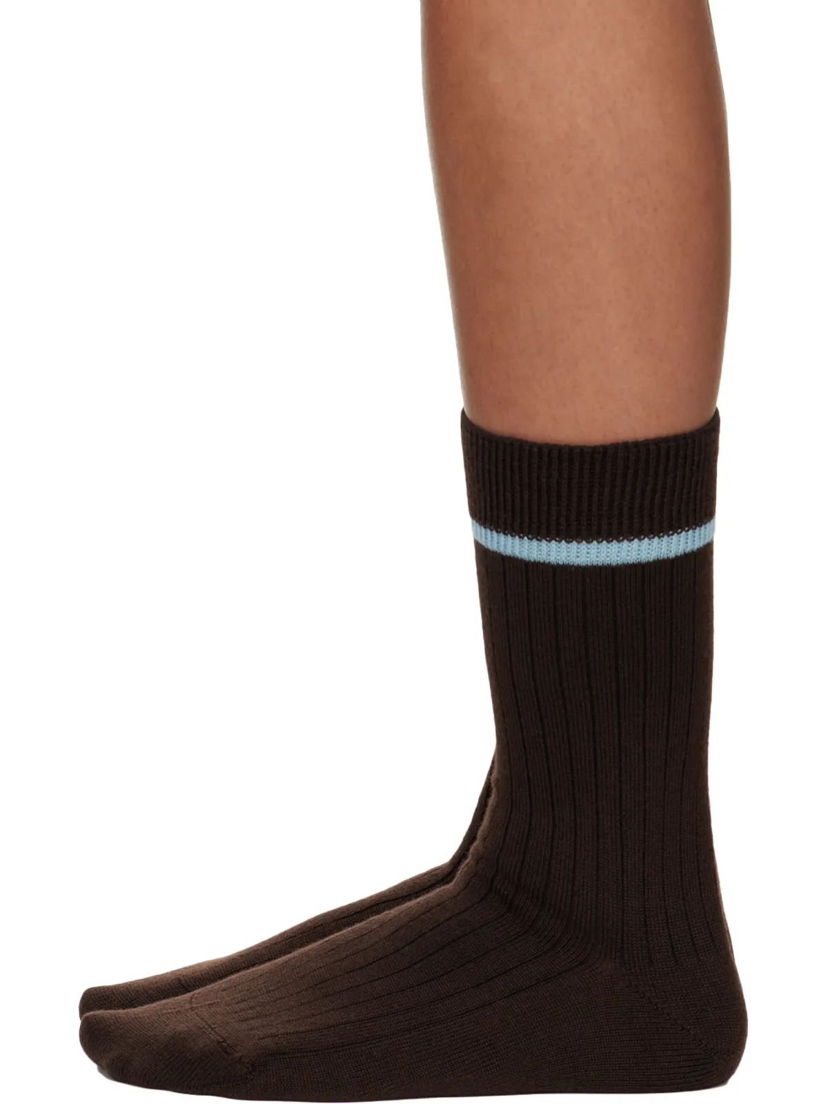 JACQUEMUS Le Papierコレクション ブラウン Les Chaussettes Noeud ソックス - 画像3