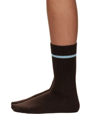 JACQUEMUS Le Papierコレクション ブラウン Les Chaussettes Noeud ソックス - サムネイル3
