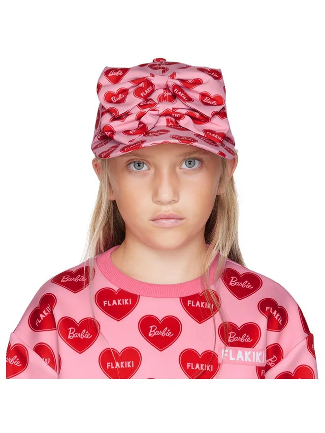 FLAKIKI FLAKIKI キッズ｜SSENSE限定 Barbieコレクション ピンク キャップの商品画像