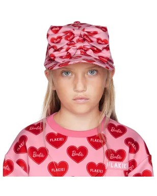 FLAKIKI キッズ｜SSENSE限定 Barbieコレクション ピンク キャップ - サムネイル1
