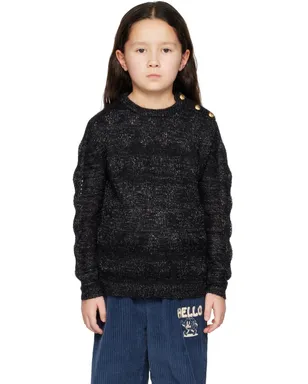 Ligne Noire キッズ｜ クルーネックセーター - サムネイル1