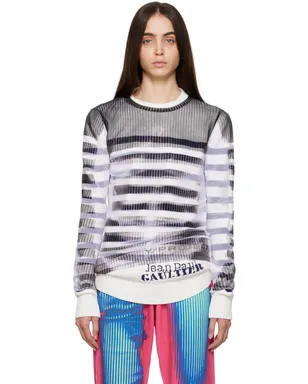 Y/Project Jean Paul Gaultierエディション ブラック＆ホワイト Marinière セーター - サムネイル1