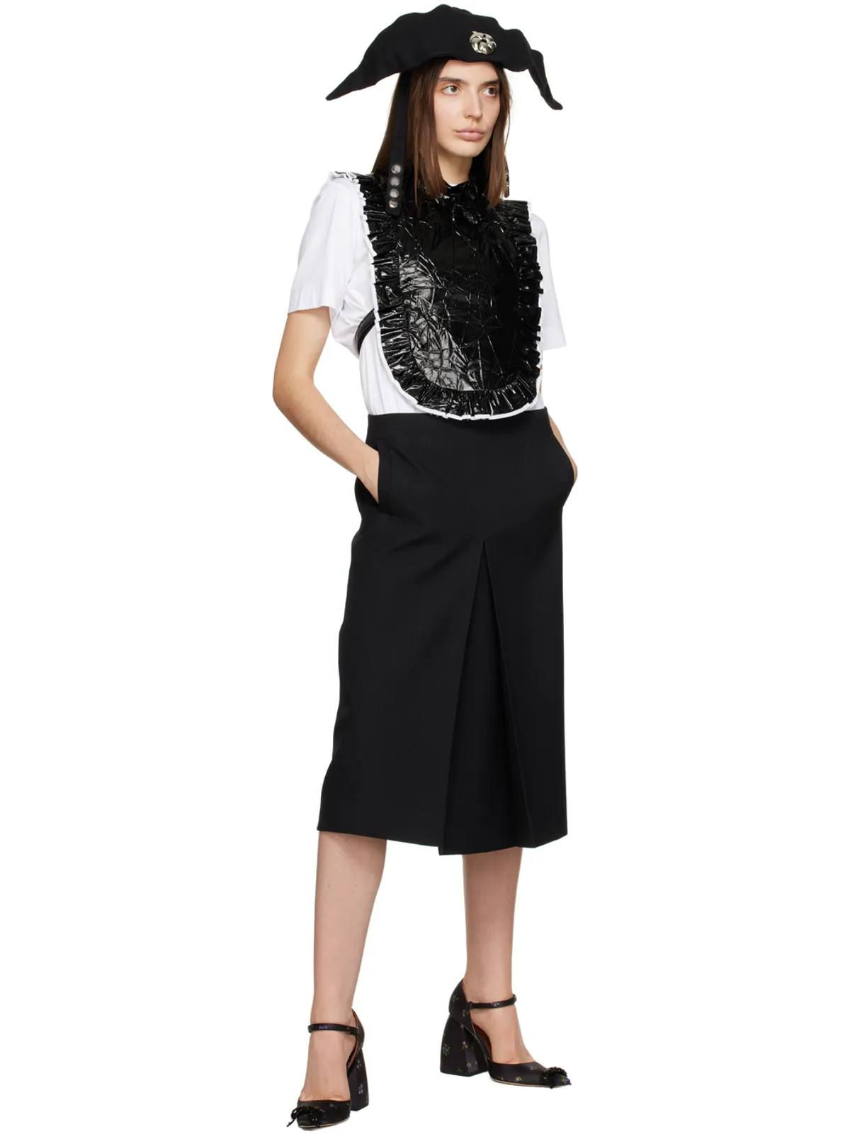 Shushu/Tong ラッフル Pintuck Bib トップス - 画像4