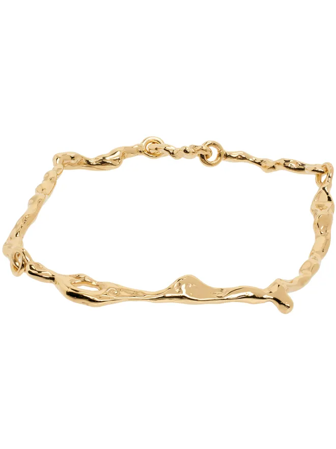 FARIS FARIS SSENSE限定 ゴールド Drip ブレスレットの商品画像