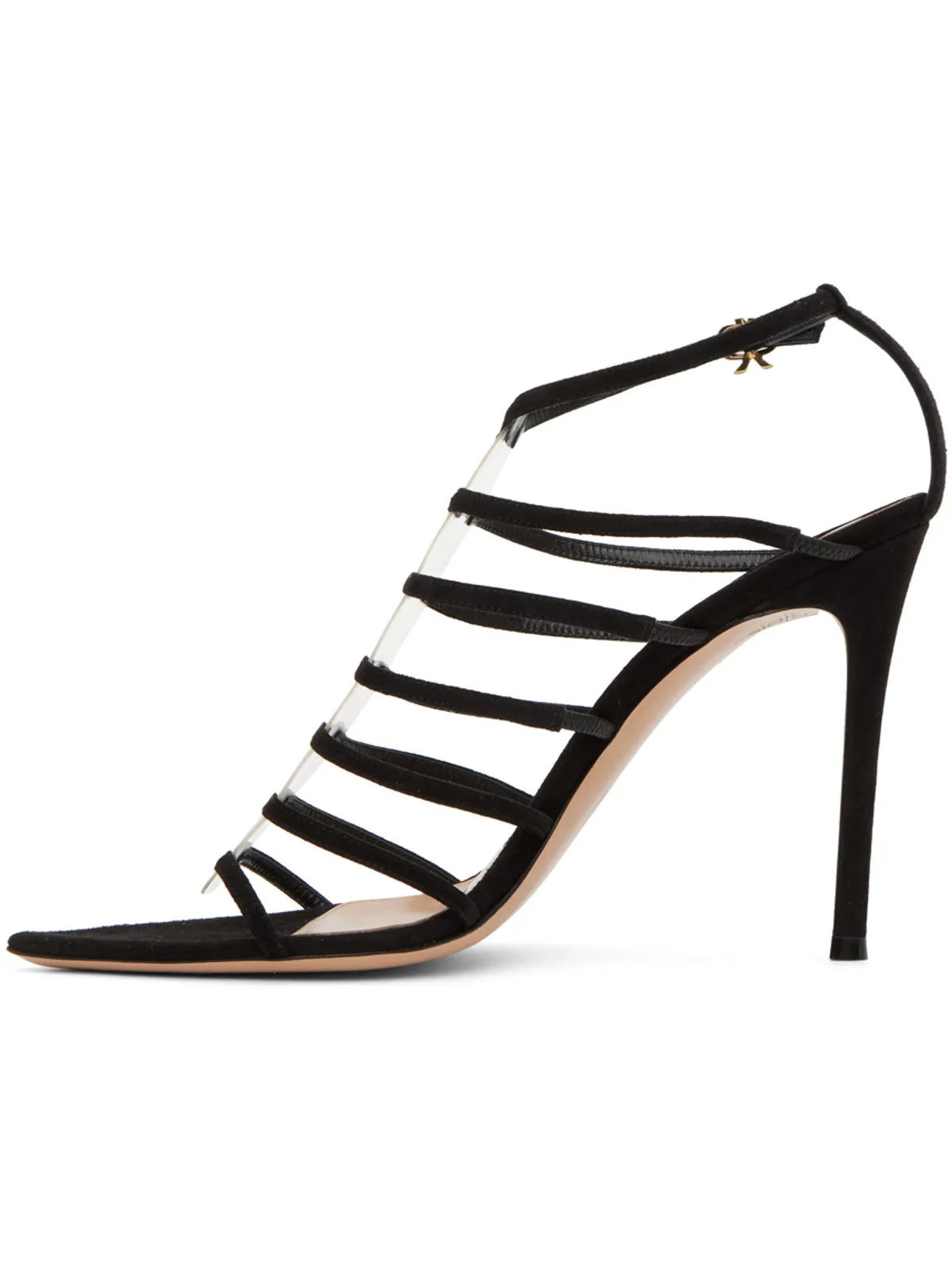 Gianvito Rossi スエード ヒールサンダル - 画像3