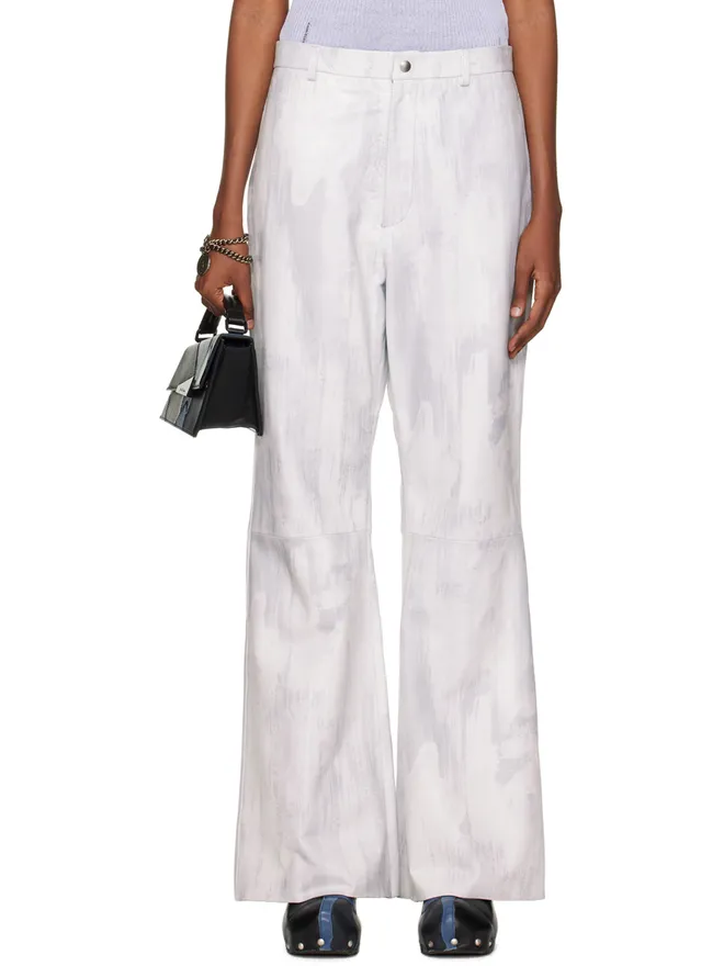 Acne Studios Acne Studios SSENSE限定 レザー トラウザーズの商品画像