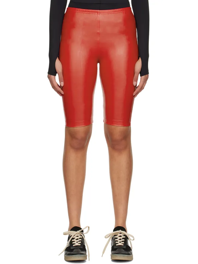 MM6 Maison Margiela MM6 Maison Margiela フェイクレザー ショートパンツの商品画像