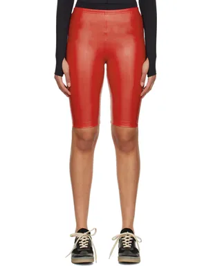 MM6 Maison Margiela フェイクレザー ショートパンツ - サムネイル1