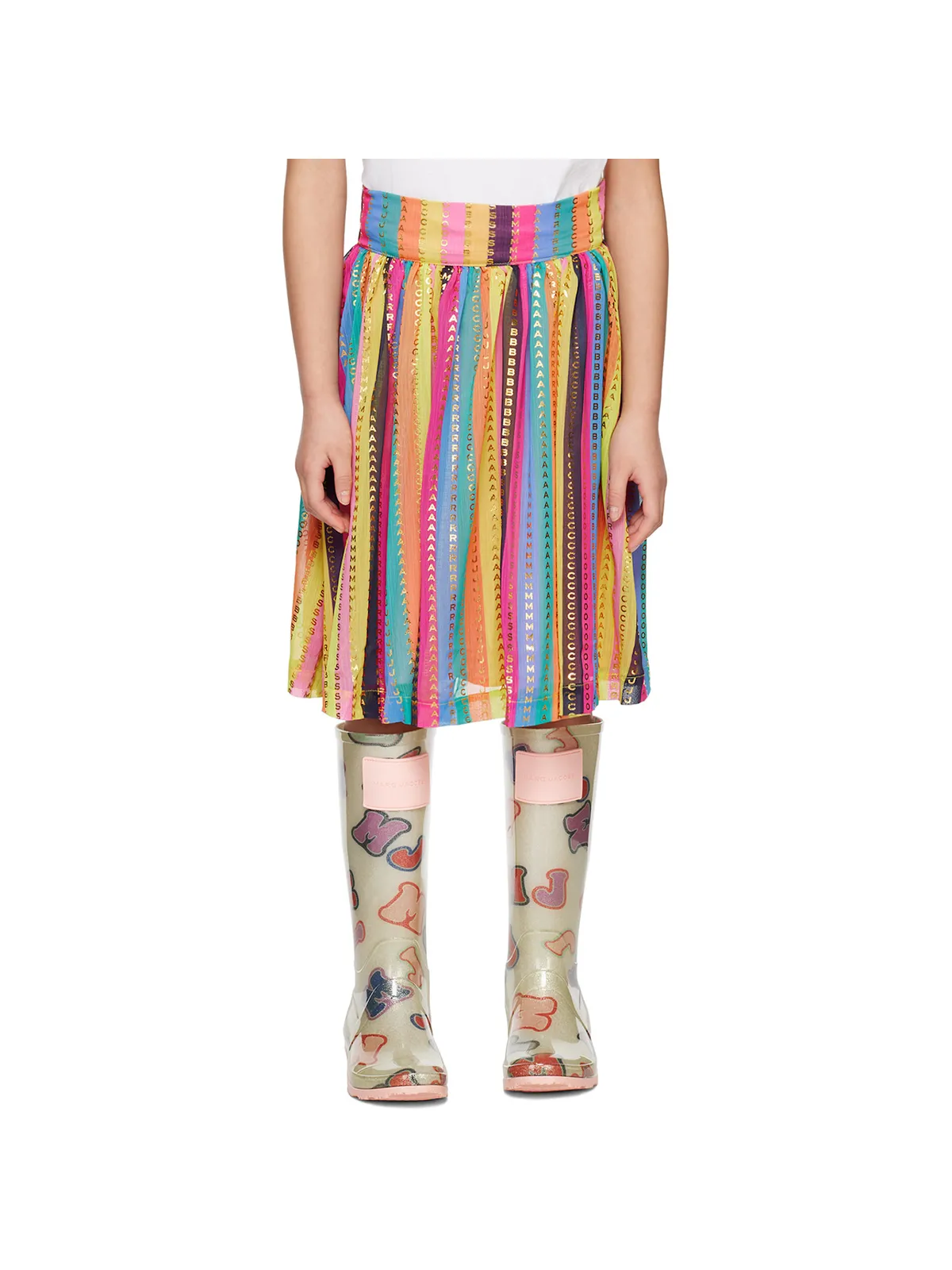Marc Jacobs キッズ｜ ストライプ ミディアムスカート - 画像1