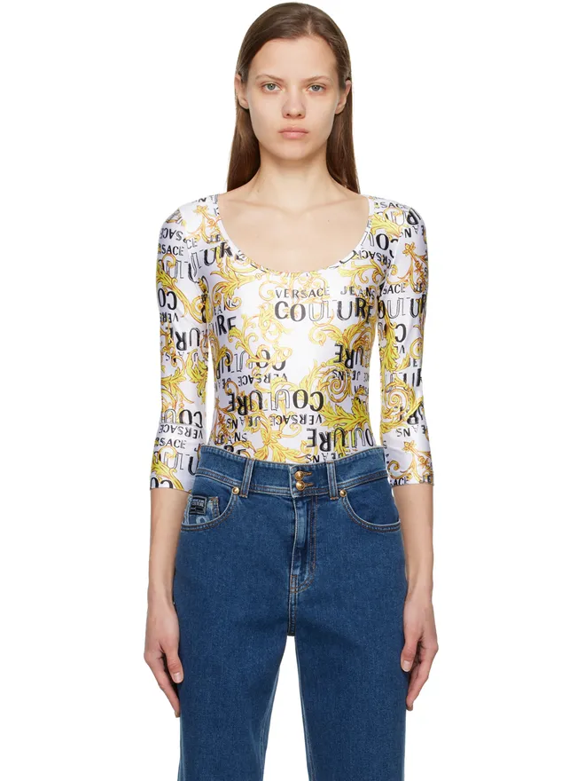 Versace Jeans Couture Versace Jeans Couture グラフィック ボディスーツの商品画像