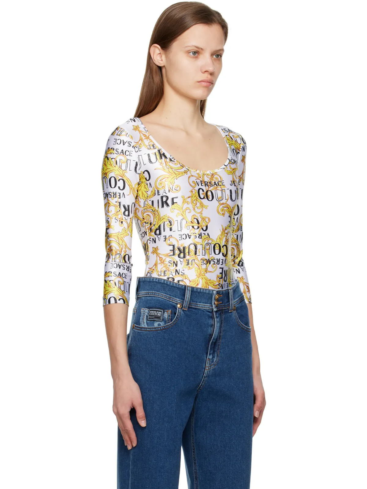 Versace Jeans Couture グラフィック ボディスーツ - 画像2
