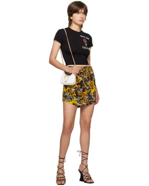 Versace Jeans Couture プリント デニム ミニスカート - サムネイル4