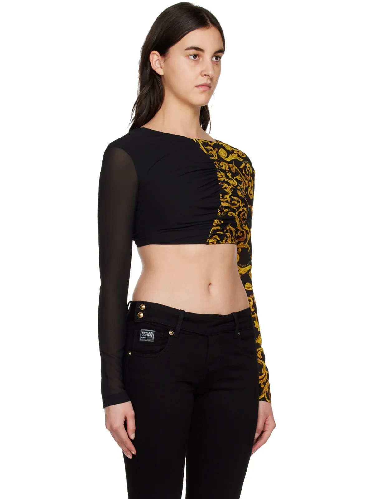 Versace Jeans Couture クロップド ブラウス - 画像2