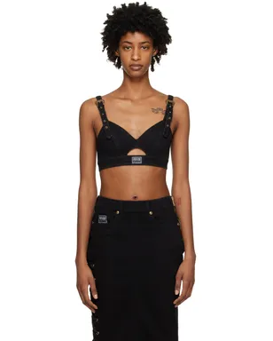 Versace Jeans Couture クロップド デニム トップス - サムネイル1