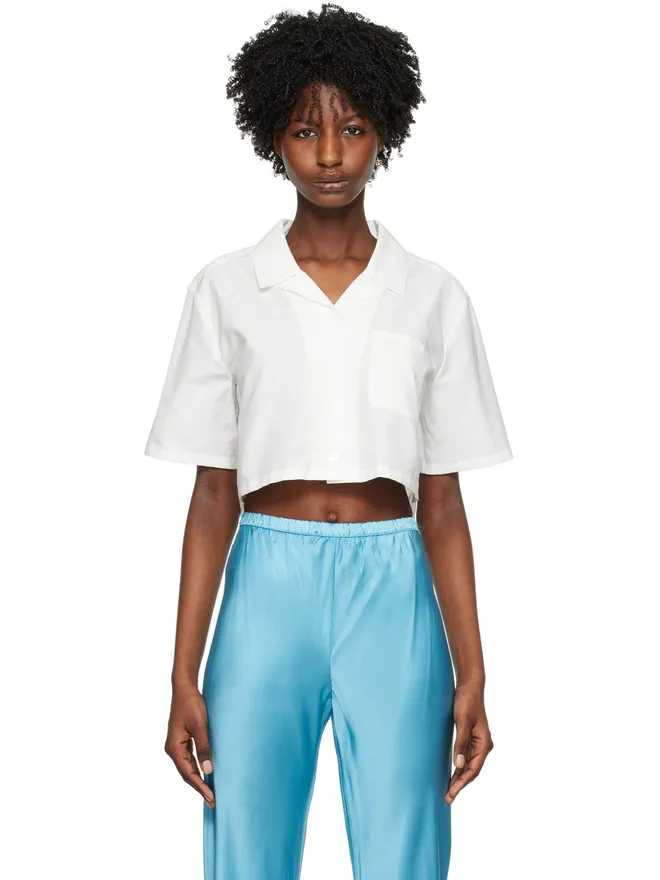 Silk Laundry Silk Laundry クロップド シャツの商品画像