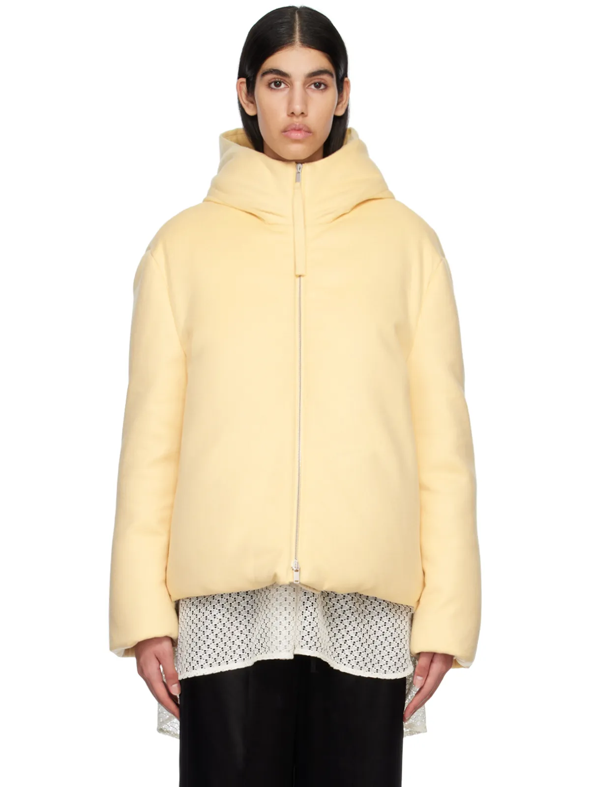 Jil Sander フード ダウンジャケット - 画像1