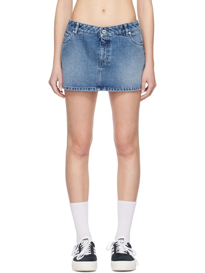 HALFBOY HALFBOY ジッパーフライ ビニール ミニスカートの商品画像