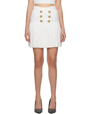BALMAIN プリーツ ミニスカート - サムネイル1