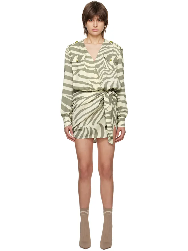 BALMAIN BALMAIN ゼブラ ミニワンピースの商品画像