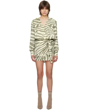 BALMAIN ゼブラ ミニワンピース - サムネイル1