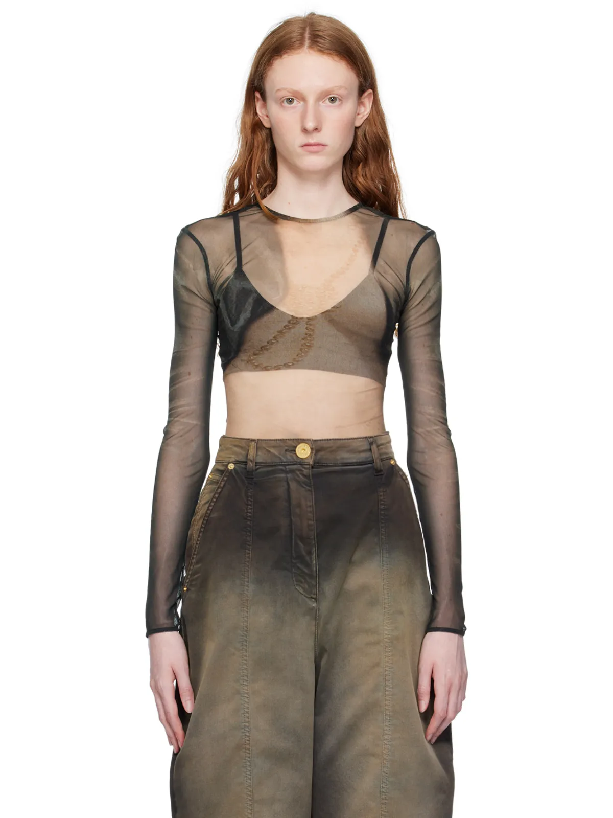 BALMAIN プリント 長袖トップス - 画像1